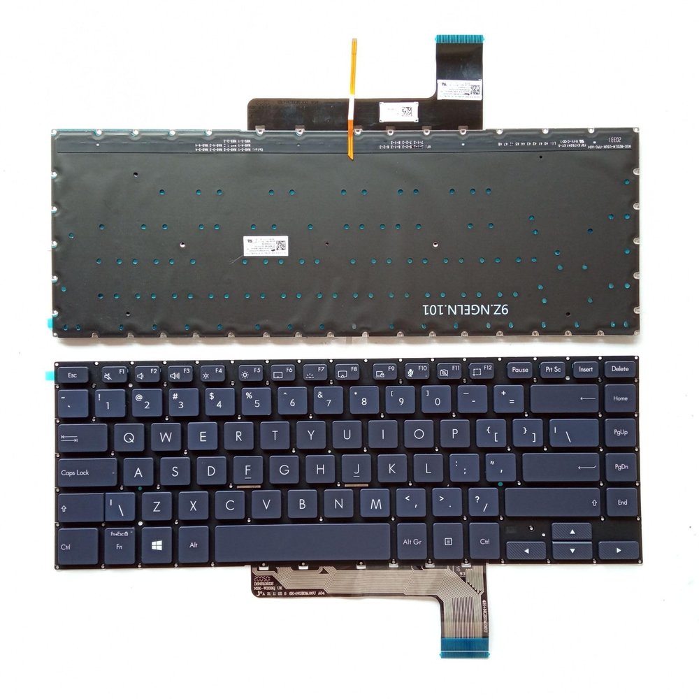 Eobruweo Laptop Replacement Keyboard US for ASUS Pro 17 W700 W700G W700G1T W700G2T W700G3T W700G No TrackPoint,Backlit Blue