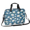 Adornori Daisy Flower Laptop Bag 15.6 Inch Laptop Sleeve Case with Shoulder Straps Floral Computer Case Cover Slim Briefcase for Men Women view 1
