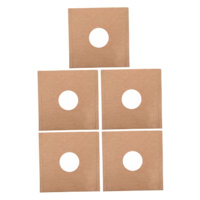Abaodam 5pcs Kraft Paper Record Sleeves Vinyl Inner Sleeves Matte Vinyl Covers for Album Protection Record Protector Dj Storage
