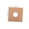 Abaodam 5pcs Kraft Paper Record Sleeves Vinyl Inner Sleeves Matte Vinyl Covers for Album Protection Record Protector Dj Storage view 2