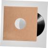 Abaodam 5pcs Kraft Paper Record Sleeves Vinyl Inner Sleeves Matte Vinyl Covers for Album Protection Record Protector Dj Storage view 4