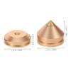 4 Sets Speaker Spikes: Shockproof Speaker Isolation Feet Spikes - Anti-Vibration Pads for Audio Equipment Amplifiers CD Players Turntable view 2