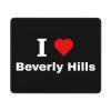 I Love Beverly Hills (1) Mouse Pad Non-Slip Rubber Base 10x12 in Square Waterproof Laptop Office Desk Accessories Mouse Pads view 1