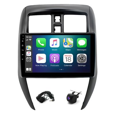 10" Android 14 Car Stereo Radio for Nissan Versa Sedan 2015 2016 2017 2018 2019,Fit for Wireless Car Play Android Auto,1280x720 HD,Bluetooth 5.0,AHD Backup Camera