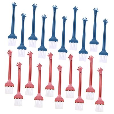 40pcs Finger Keyboard Cleaning Brushes Portable Dust Brush for Digital Devices Computer and Electronics Lightweight Durable Material Random Color Random Color