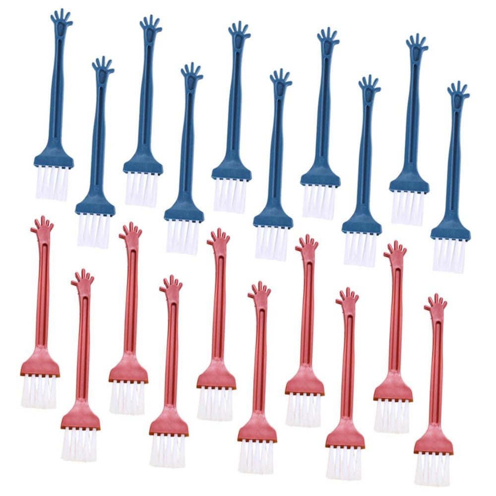 40pcs Finger Keyboard Cleaning Brushes Portable Dust Brush for Digital Devices Computer and Electronics Lightweight Durable Material Random Color Random Color