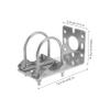 LALAFINA Outdoor Antenna Mount Bracket Sturdy Aluminum Alloy Mount for Antennas Simple Clamp Installation Suitable for Weather Stations Attic Outdoor Poles view 2