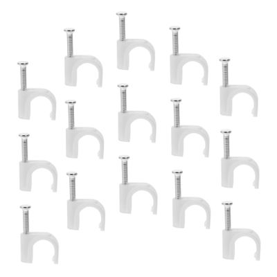 300pcs Cable Clips Durable Wall Fasteners for Easy Installation for Organizing Cords and Wires Includes Cable Tacks for Use