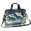 Adornori Dolphin Laptop Bag 15.6 Inch Laptop Sleeve Case with Shoulder Straps Sea Ocean Theme Computer Case Cover Slim Briefcase for Men Women view 1