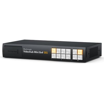 Blackmagic Design Videohub Mini 8x4 12G Router, 8 Inputs and 4 Outputs