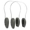 2pcs Waterproof Ear Covers with Lanyard, Rubber Hair Dyeing Protectors view 1