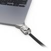 Compulocks Ledge Lock Adapter for MacBook Air 13" M2-M4 with Keyed Lock Silver view 2