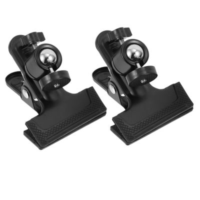 2Pcs Aluminum Alloy Desk Clip Holder for Camera Clamp Mount for Ring Light Webcam Versatile Mounting for Photography and Streaming