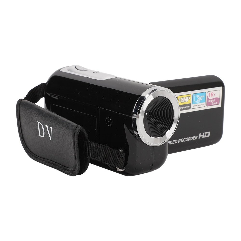 Xiuganpo 16MP 1080P HD Camcorder, Anti Shake 16X Digital Zoom Video Camera with 2.0inch Rotatable Screen, Multifonctionnel DV Camera with USB Interface, for Travel, Wedding