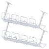 2Pcs Under Desk Cable Management Tray Space Saving Cord Organizer for Home Office Lightweight and Easy to Install for Bedroom Living Room Study Room and Computer Room view 1