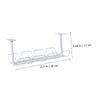 2Pcs Under Desk Cable Management Tray Space Saving Cord Organizer for Home Office Lightweight and Easy to Install for Bedroom Living Room Study Room and Computer Room view 3