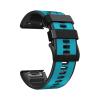 22/26mm Watchbands For Garmin Fenix 8 7 7X 6 6X Pro 5 5X Plus 3HR 935 Silicone Band Quick Release WristStrap Bracelet Accessories(Sky blue black,22mm(7/6/5)) view 1