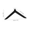 Lurrose Universal TV Stand Base for Tabletop Televisions Replacement Feet Reinforced Support for Stability Compatible LCD LED TVs Adjustable Height Design view 2
