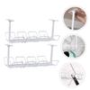 2Pcs Under Desk Wire Organizer Durable Cable Management Tray for Home Office Compact Design for Neat Wire Storage Easy Installation Space Saving for Clutter view 3