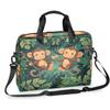 Adornori Monkey Laptop Bag 15.6 Inch Laptop Sleeve Case with Shoulder Straps Forest Animal Computer Case Cover Slim Briefcase for Men Women view 1