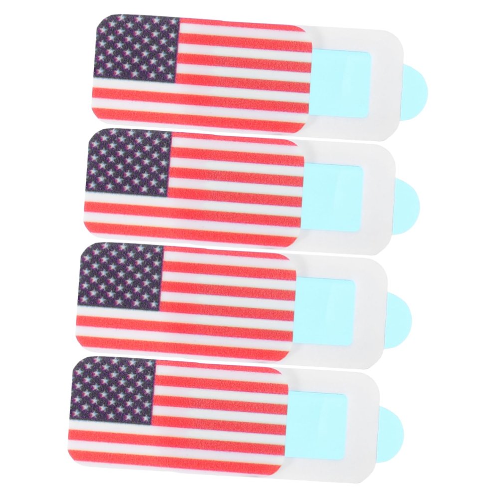 4Pcs Webcam Covers American Flag Design Privacy Protection for Laptop Tablet and Phone Cameras Prevents Unauthorized Access Durable Portable