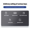 Wisoqu 6 Key Programmable Keyboard, One Handed Mini Mechanical Gaming Keyboard, Blue Switch, Wireless 2.4G USB 3 Modes, for OS X, Android view 3