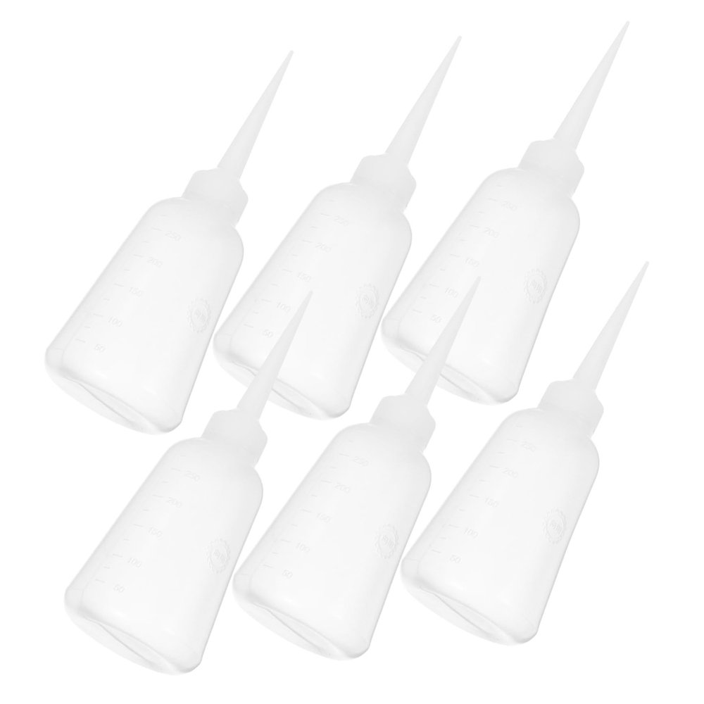 6 Pack Plastic Glue Applicator Bottles for Craft Projects