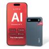 LIMU AI Voice Recorder with App Control - Ultra Slim 64GB AI Note Taking Device - ChatGPT 5 Translation, Summaries & Mind Maps (125 Languages), 400 Min/Month, Digital Audio Recorder with Transcription view 1