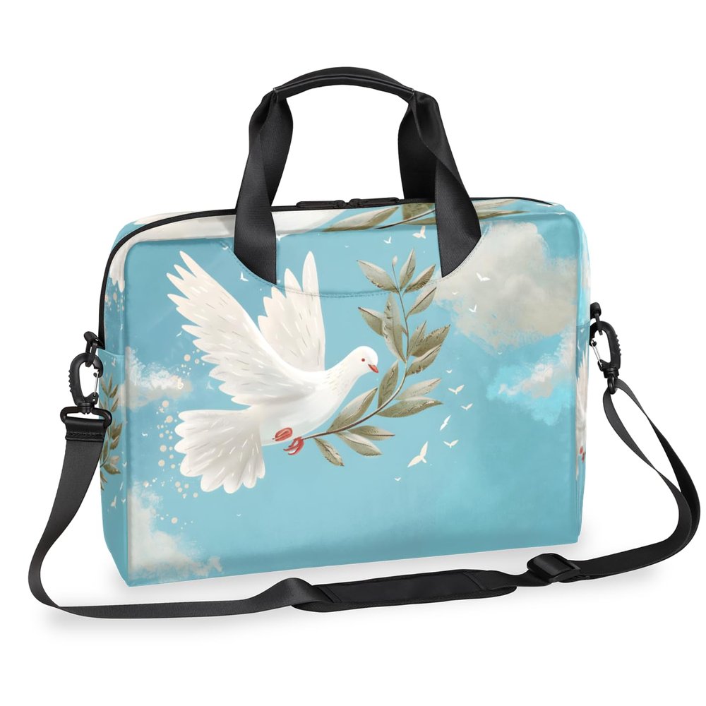 Adornori Pigeon Laptop Bag 15.6 Inch Laptop Sleeve Case with Shoulder Straps Bird Computer Case Cover Slim Briefcase for Men Women