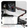 2025 Magnetic Wireless Charging Stand for iPad Pro 12.9, iPad Air 13 M2 Only, Aluminum Alloy Arm Mount with 2M Cable, Foldable Adjustable Tablet Holder for iPad Pro 12.9 3rd/4th/5th/6th,White view 2