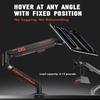 2025 Magnetic Wireless Charging Stand for iPad Pro 12.9, iPad Air 13 M2 Only, Aluminum Alloy Arm Mount with 2M Cable, Foldable Adjustable Tablet Holder for iPad Pro 12.9 3rd/4th/5th/6th,White view 4