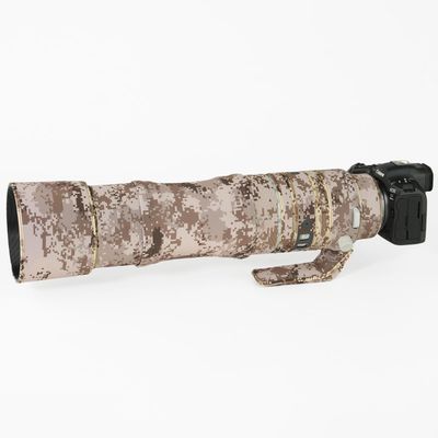 CHASING BIRDS Lens Camouflage Waterproof Coat for Canon RF 200-800mm F6.3-9 is USM Rainproof Lens Protective Cover Version IV(Brown Grid)