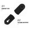 Cabilock 5Pcs Silicone Cable Tie for Motorcycle Throttle Wires Brake Line Organization Flexible Tension Strap for Secure Cable Management Durable Versatile for Scooters and Bikes view 3