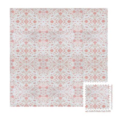 Play Platoon Kids Play Mat, 16 Tile 96x96 Inch - Petal Print, Extra-Thick