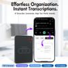 LIMU AI Voice Recorder with App Control - 13h Recording Device, 64GB AI Note Taking Device - GPT 5 Translation, Summaries & Mind Maps (125 Languages), 400 Min/Month, Audio Recorder with Transcription view 4