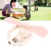 Alomejor Small Usb C Fan With Powerful Wind, 3 Speeds Mini Fan For Travel, Camping, Hiking, Bbq, Office, Outdoor, Indoor view 4