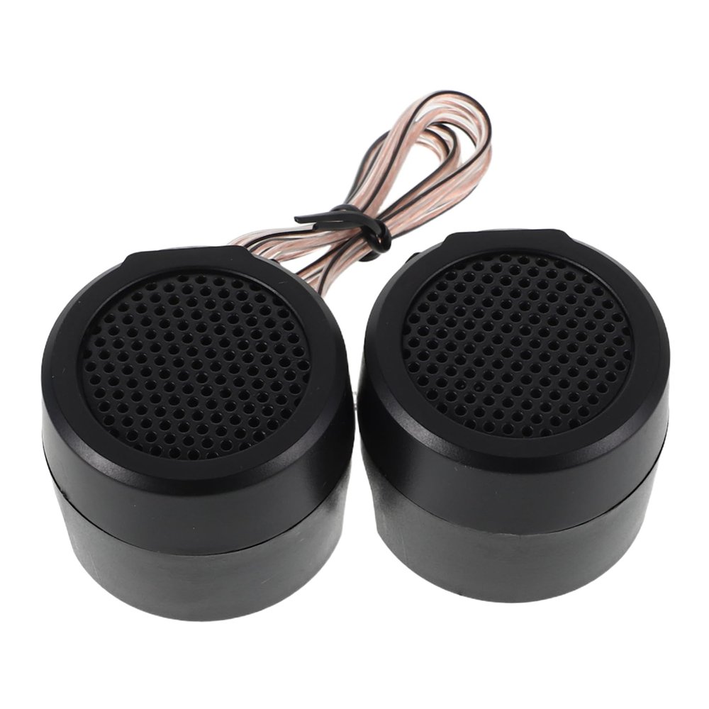 1 Pair High Frequency Tweeters for Car Audio System Round Loud Speakers Easy Install Stereo Speakers Durable Construction for Enhanced Driving Experience