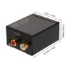 TEHAUX Optical to Analog Audio Converter with Jack Compatibility for Tv Sound Systems Projectors Easy Setup High Fidelity Audio Transmission Durable view 2