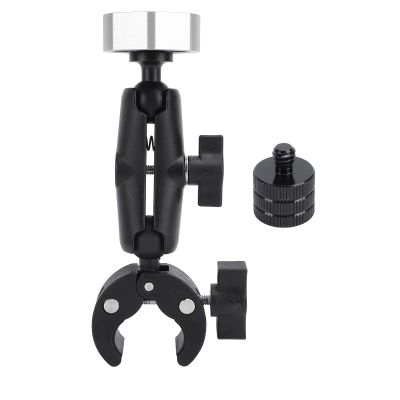 ANGGREK Adjustable Clamp Mount for Mini, Pole Clamp Mount Adjustable Clamp Mount for Outdoor Portable Use (Silver)