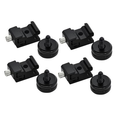 Angoily 8Pcs Hot Shoe Mount Adapter Set Durable Tripod Screw Adapter for Photography Accessories Compatible with Flash and Camera Equipment
