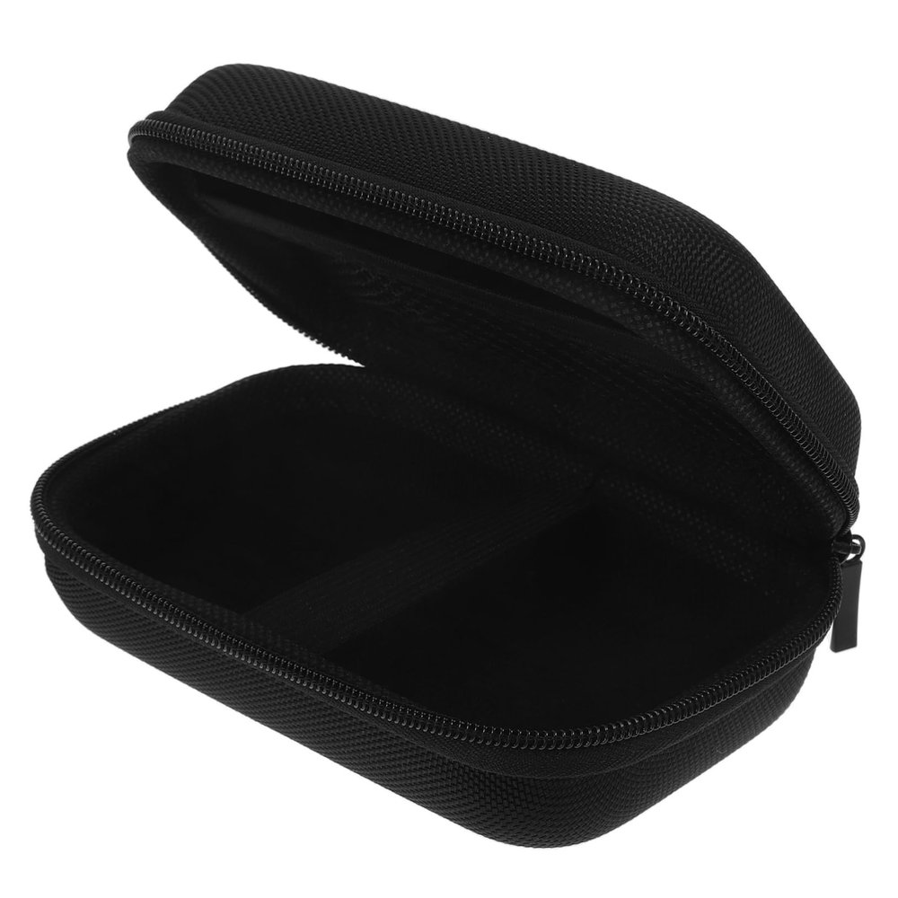Balacoo Portable Eva Storage Case for Mini Printers and External Hard Drives Durable Tech Organizer with Mesh Pocket for Travel and Events Black