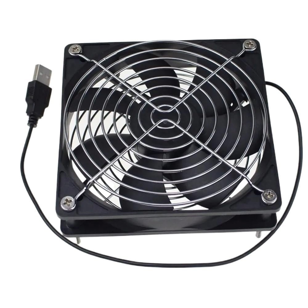 AYYDXRK Computer Pc 120mm Fan TV Box Wireless Router Cooling Usb3.0 USB 5V Cable Interface 120X120X25mm Pet Box Heatsink Cooler