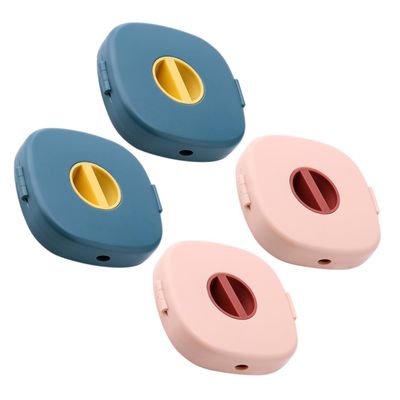 4Pcs Tangle Cord Organizer Rotating Data Cable Storage Box Case for Headphones and Chargers Multi Functional Cable Reel Organizer