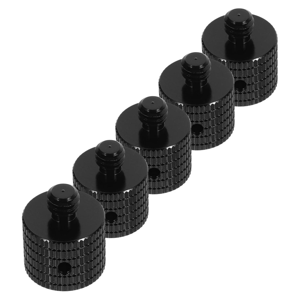 5Pcs Aluminum Alloy Camera Screw Adapters to Tripod Mounting Screws for Videography Quick Installation Durable and Reliable Camera Adapter for Shooting and Live Streaming