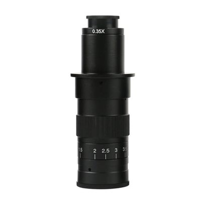 Microscope 100X 130X 180X 200X 300X 500X Adjustable Continuous Zoom C Mount Optical Lens for Industry Video Microscope Camera(120X)