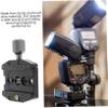 POPETPOP Quick Release Plate Clamp Seat for Camera Tripod Ballhead Qr Plate Adapter Aluminum Alloy Mounting Clamp view 2