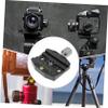 POPETPOP Quick Release Plate Clamp Seat for Camera Tripod Ballhead Qr Plate Adapter Aluminum Alloy Mounting Clamp view 4