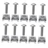 100Pcs Server Rack Screws Clip Nuts Plated Rack Mount Screws for Network Equipment Installation Durable and view 1