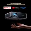 [Built-in Official Apps/4K Support] Smart Outdoor Projector with WiFi and Bluetooth, 800ANSI Movie Projector, DoIby Audio with Dual Speaker, Auto Focus w/ YouTube&PrimeVideo Proyector, Upgrad P62 Pro view 2