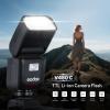 Godox V480-C Flash for Canon, 650 Full-Power TTL Camera Flash Flexible Bounce Head 10-Level Modeling Lamp GN50 1/8000 HSS Mini Flash Smart Distance Readout Speedlight with Touchscreen (V480 Canon) view 2